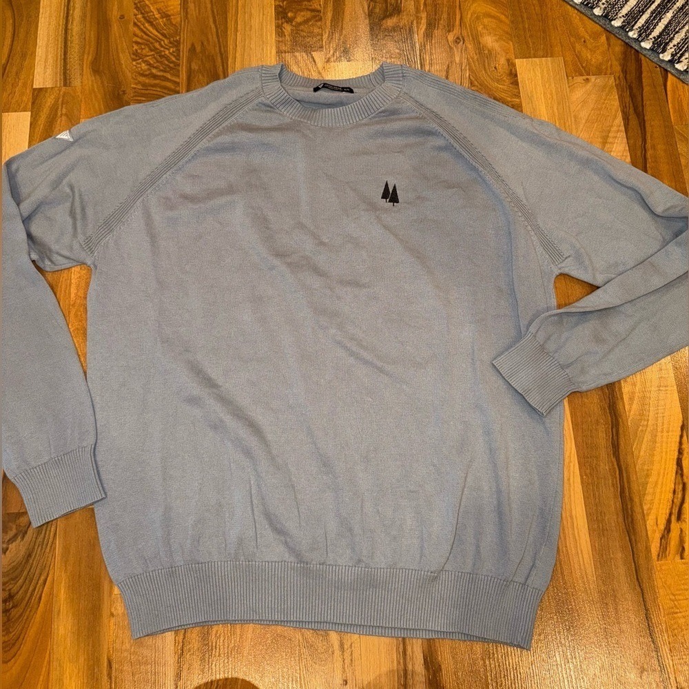 Level wear golf Crewneck Sweater Pullover Embroidered‎ Tree Casual sport fall